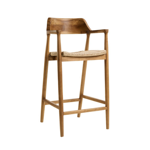 Σκαμπό AXEL 75 φυσικό 58 x 54 x 110cm 901-049 Varossi