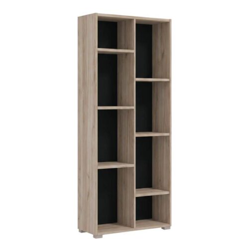 ΒΙΒΛΙΟΘΗΚΗ Fylliana Modulus 4 GREY OAK ΧΡΩΜΑ 70x33x142εκ