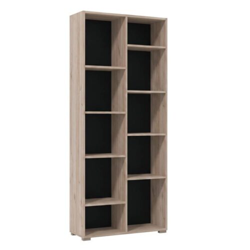 ΒΙΒΛΙΟΘΗΚΗ Fylliana Modulus 5 GREY OAK ΧΡΩΜΑ 70x33x177εκ