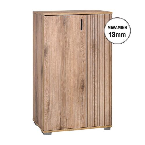 ΠΑΠΟΥΤΣΟΘΗΚΗ Fylliana Valenor NATURAL CANELLA OAK ΧΡΩΜΑ 69x34x120εκ