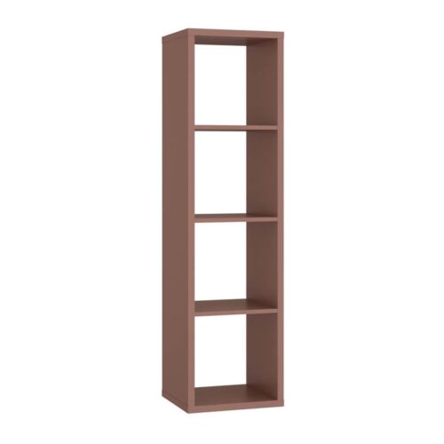 ΒΙΒΛΙΟΘΗΚΗ MONTARO TERRACOTTA ΧΡΩΜΑ 39x33x142εκ