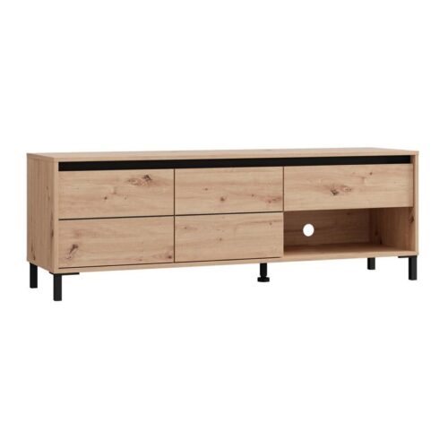 ΕΠΙΠΛΟ ΤΗΛΕΟΡΑΣΗΣ MARRON TV 150 3K1F2V ARTISAN-ΜΑΥΡΟ ΜΑΤ 151x40x52εκ